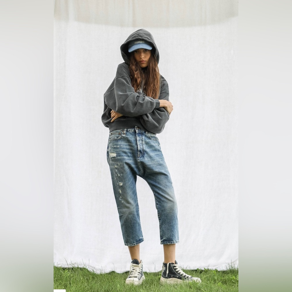 R13 Tailored drop denim jeans